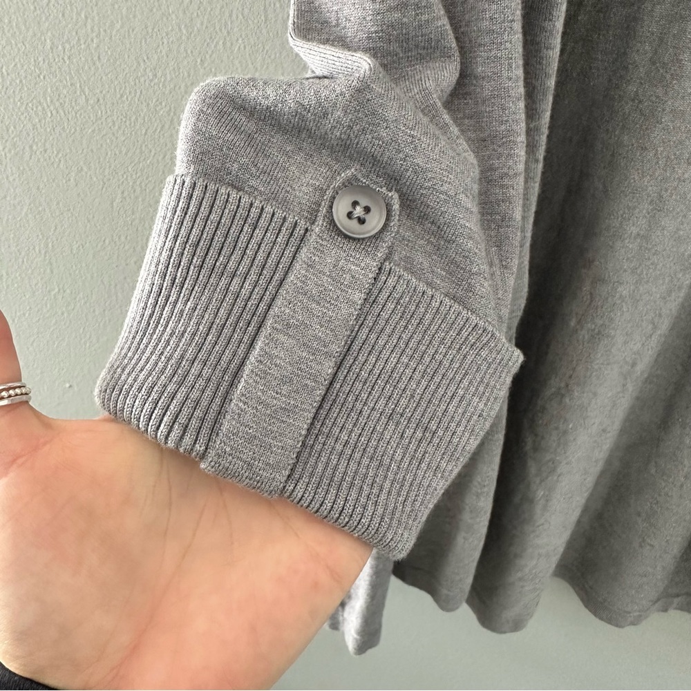 3/4 Sleeve Heavy Knit Cardigan - Picture 3 of 9